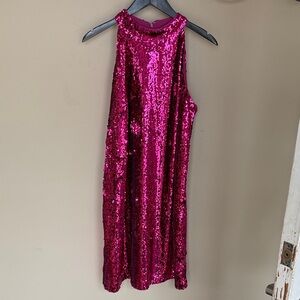 Ann Taylor Sequin Sleeveless Shift Dress
